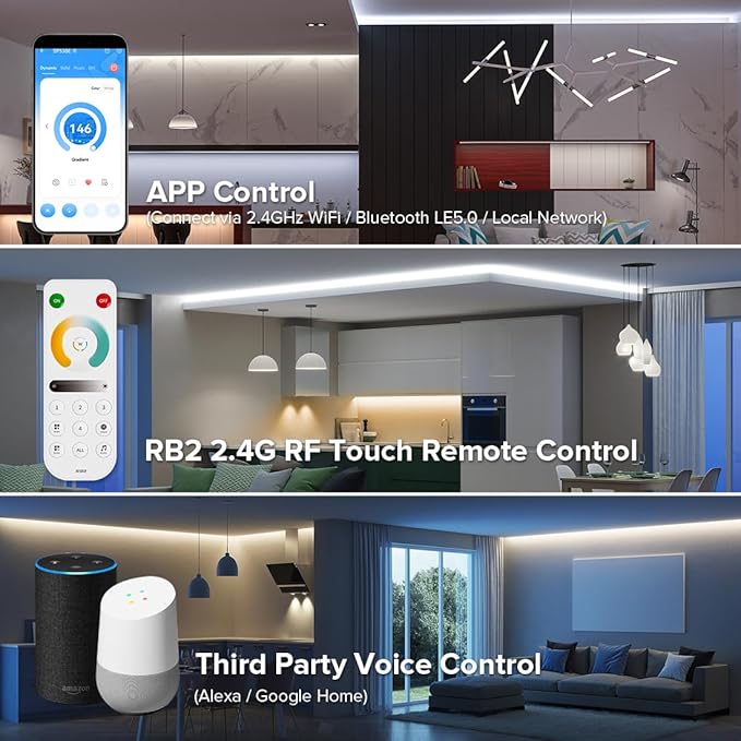 BTF-LIGHTING SP530E WiFi Alexa Bluetooth Controller 4 Zones 2.4GHz RF RB2 - Image 2