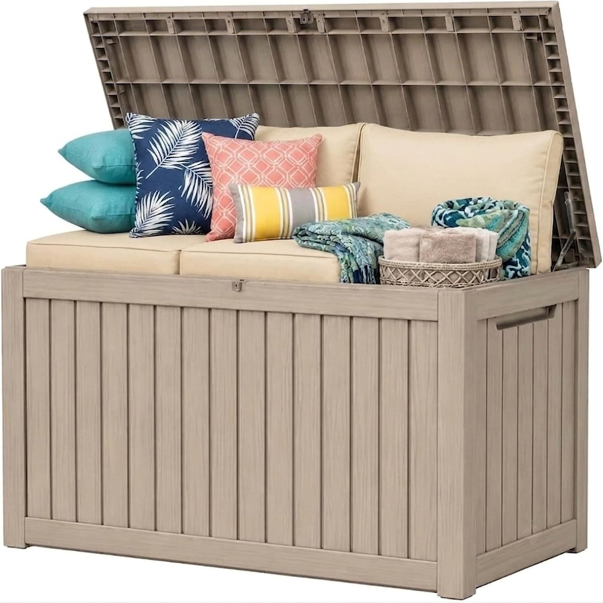 300 gallon outdoor storage box resin deck box, main product view