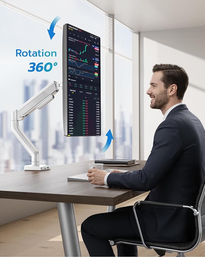 ARES WING Heavy Duty Single Monitor Arm - Image 9