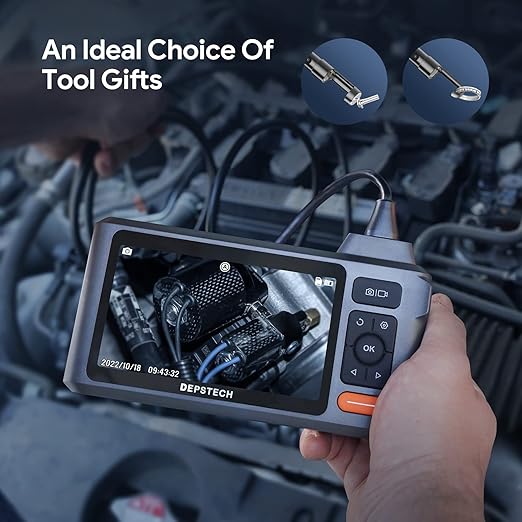 DEPSTECH Industrial Borescope Tool & 5" IPS Screen, 1080P Dual Lens Endoscope - Image 6