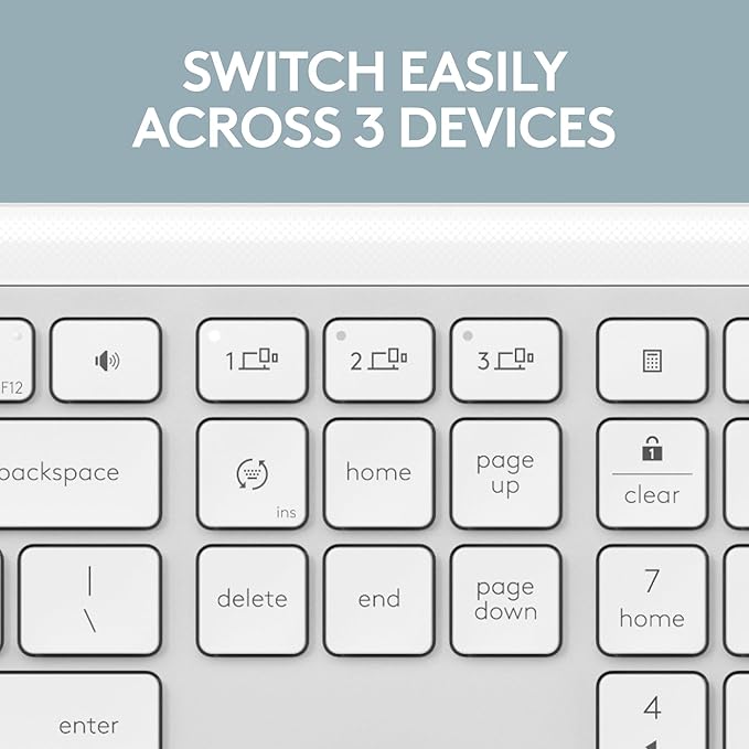 Logitech Signature Slim K950 Wireless Keyboard, Sleek Design, Switch Typing - Image 3