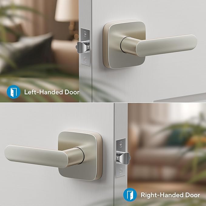 ULTRALOQ Passage Lever Door Handle, Reversible Handle No Lock - Image 4