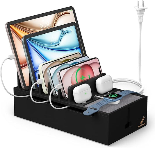 Pezin & Hulin Multi Charger Station Organizer, 5-Port USB Charger Dock by PezinHulin