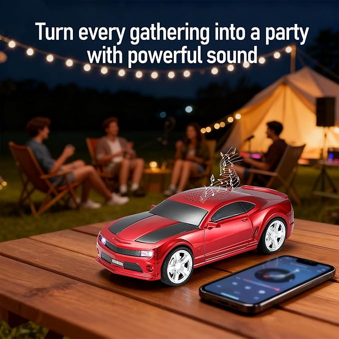 WSTER WS-592 Supercar Design Bluetooth Replica Speaker – Portable Car Model - Image 3