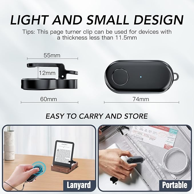 Remote Control Page Turner for Kindle Paperwhite Oasis Kobo eReaders, Kindle - Image 4