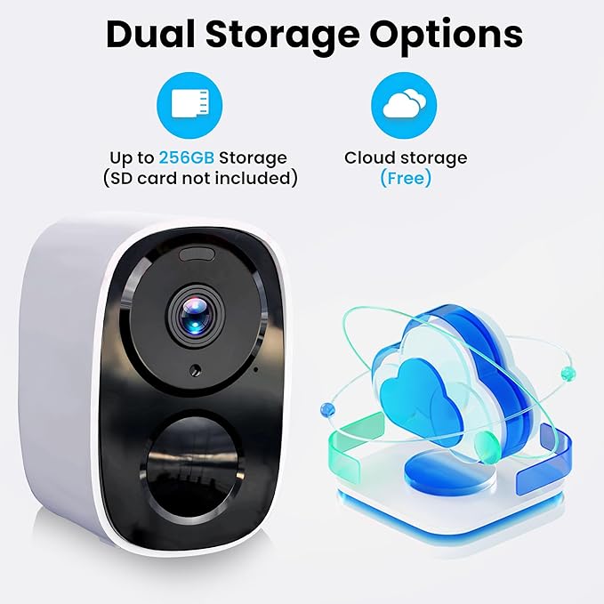 2025 Upgraded 2K Security Cameras Wireless Outdoor, Free Cloud Storage - Image 3