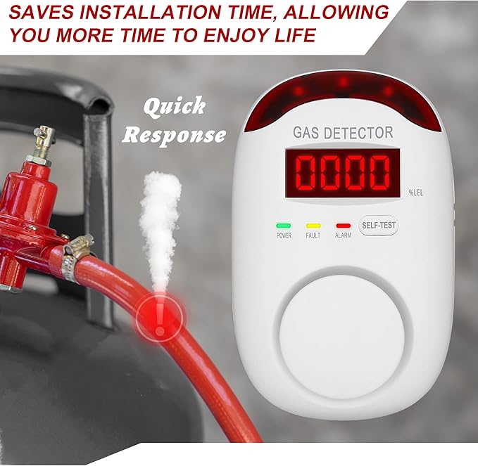 2 Packs Gas Detector & Alarm - Image 4