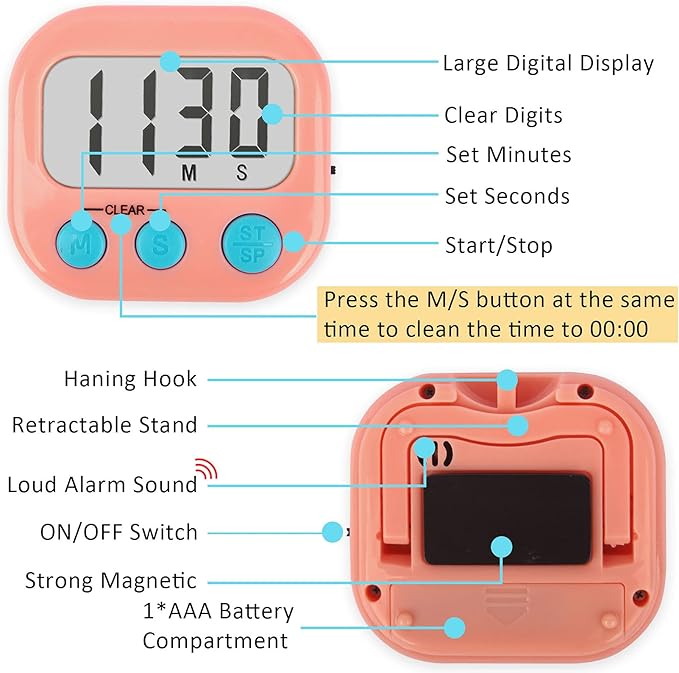 Classroom Timers for Teachers Kids Large Magnetic Digital Timer Teacher - Image 3