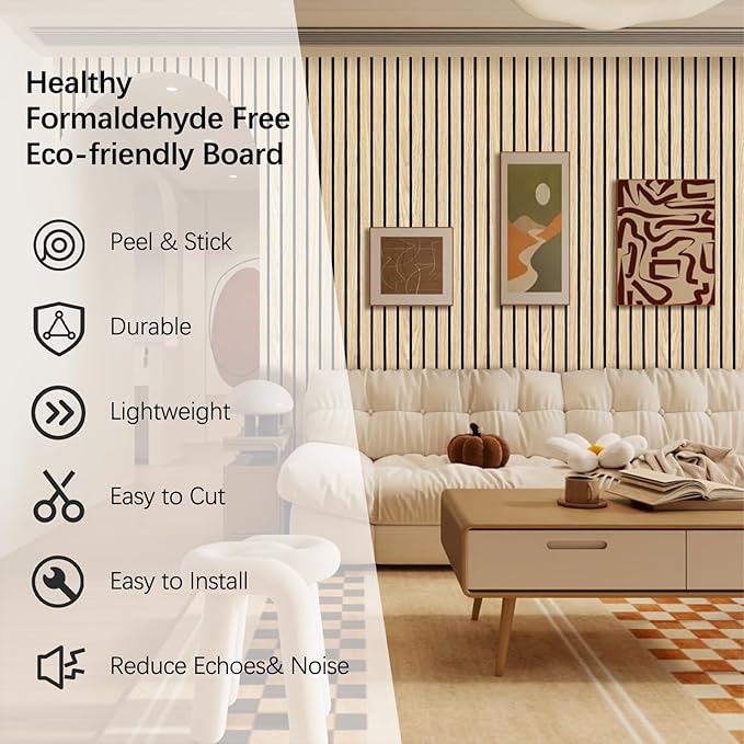 ARMURO Wood Slat Wall Panel 2 PCS - Image 7