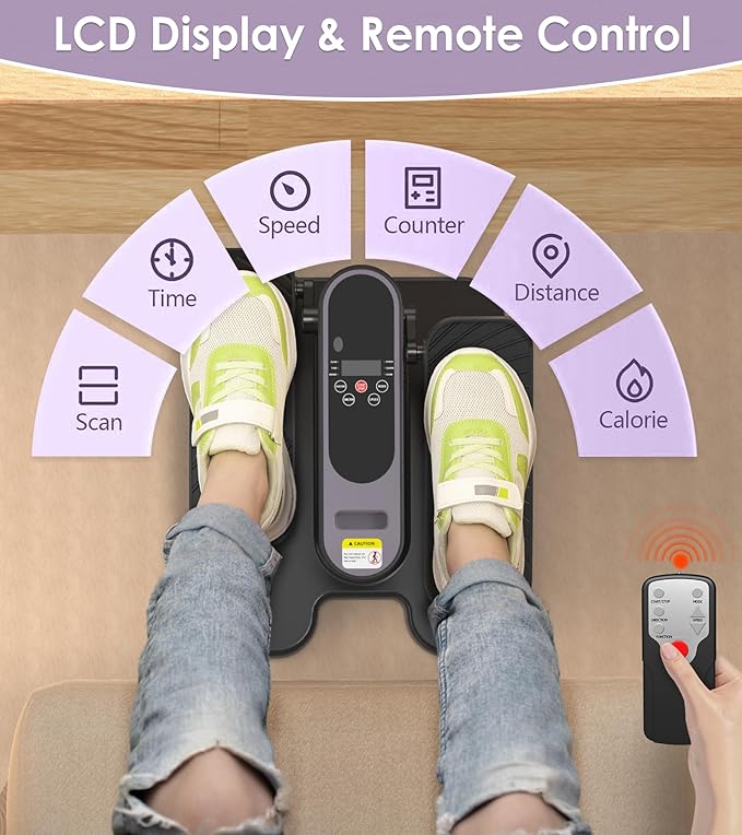 Under Desk Elliptical Machine for Senior Mini Elliptical Leg Exerciser - Image 3