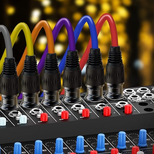 AuxLink XLR Cables, Microphone Cable 3ft 10 Pack, XLR Male to Female - Image 6