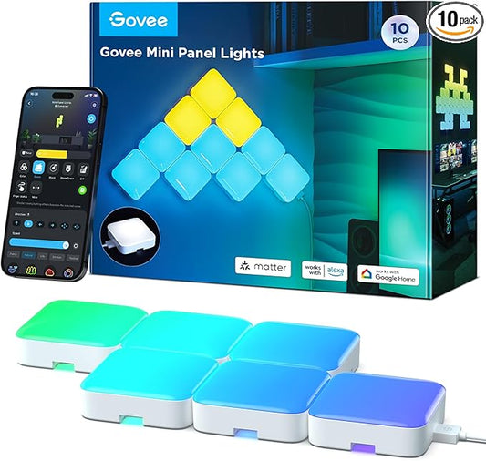 Govee Mini Panel Lights, RGBIC LED Wall Panels, Smart DIY Cube Wall Light by Govee