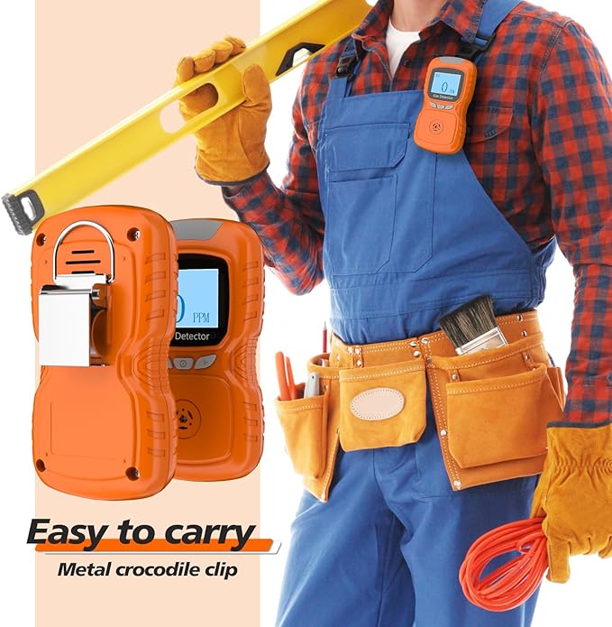 XLA Alert Clip Single Gas H2S Monitor, H2S Monitor Digital H2S Monitor - Image 6