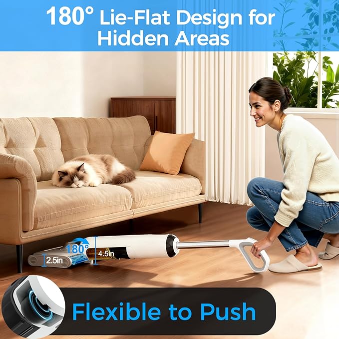 HABIUBIU Wet Dry Vacuum Cleaner, 180° Lay-Flat Cordless Vacuum Mop Combo - Image 5