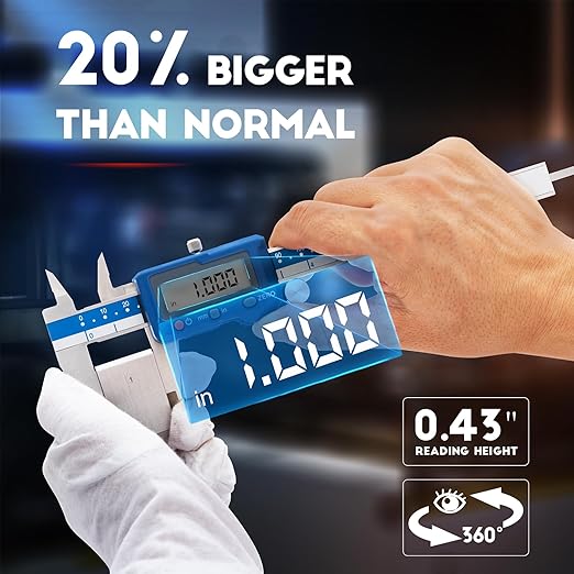 Dasqua 6”/150mm Digital Caliper, Stainless Steel Precision Measuring Tool - Image 2