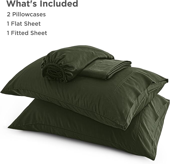 Bedsure Full Size Bed Sheets, Cooling Sheets, Rayon Derived from Bamboo - Image 5