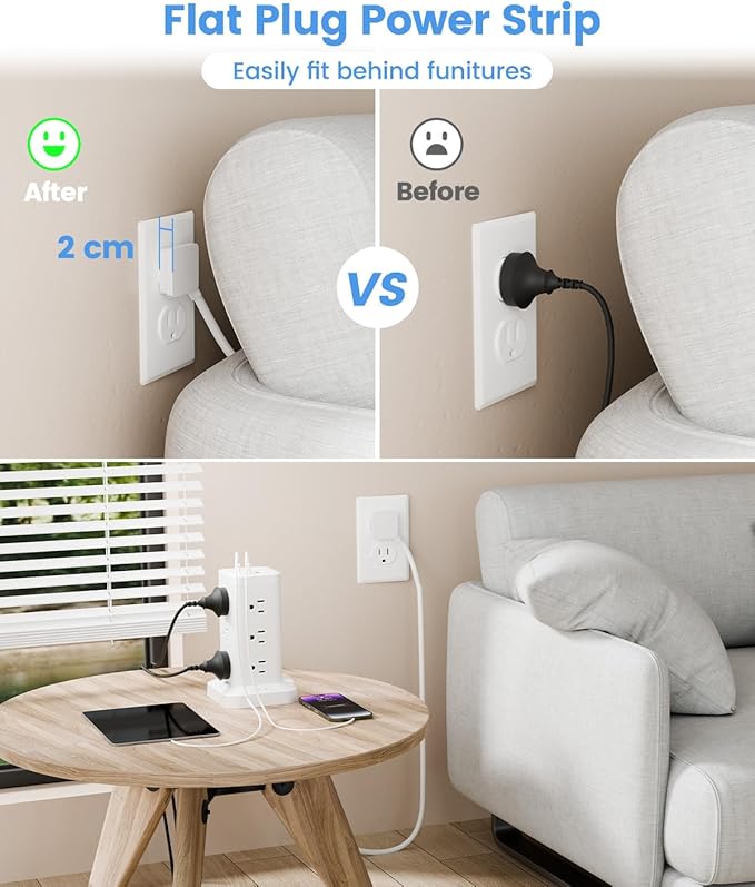 Tagzilo 15-in-1 Power Strip Tower - Image 4