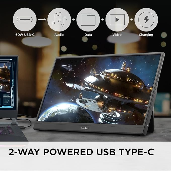 ViewSonic VX1654 16 Inch 1080p IPS Portable Gaming Monitor - Image 4