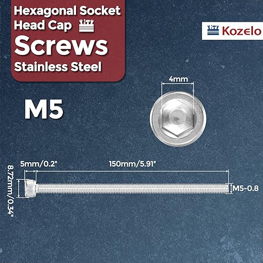 Kozelo 4pcs Socket Head Cap Screws - Image 2