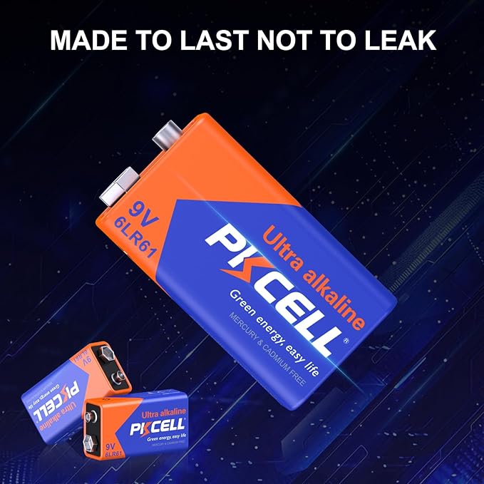PKCELL 9v Maximum Power Dry Battery – Ultra Long-Lasting 9V Batteries - Image 7