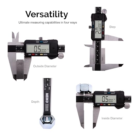 NEIKO 01408A 8” Electronic Digital Caliper Extra Large Display | 0-8 Inches | - Image 4
