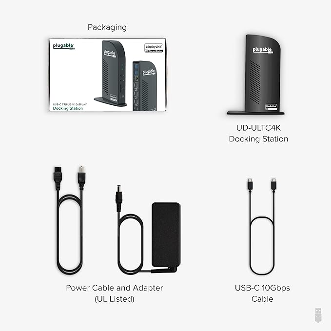 Plugable 13-in-1 USB C Docking Station 4K Triple Monitor - Image 6