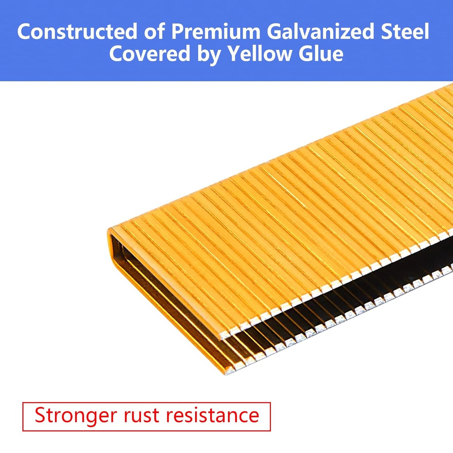 18 Gauge 1/4" Narrow Crown Staples 1/2 Inch Leg, 800 Pack | Great for 18 GA Pneumatic or Electric Stapler or Staple Gun