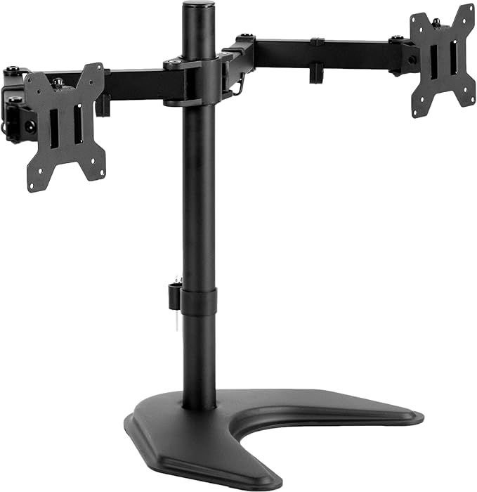 VIVO STAND-V002F Dual LED LCD Monitor Free-Standing Desk Stand by VIVO