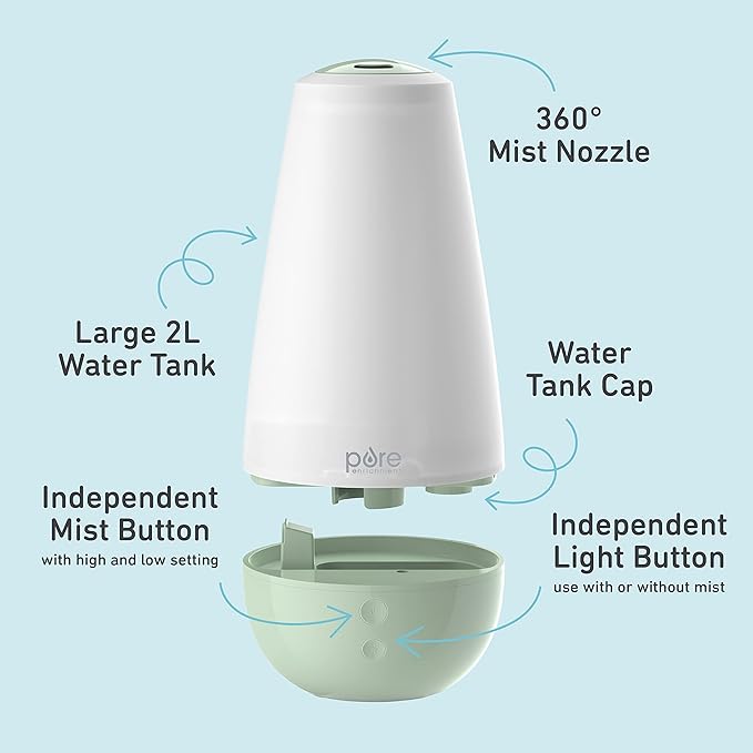 Pure Enrichment® PureBaby® 3-in-1 Whisper-Quiet Humidifier, Color Changing - Image 4