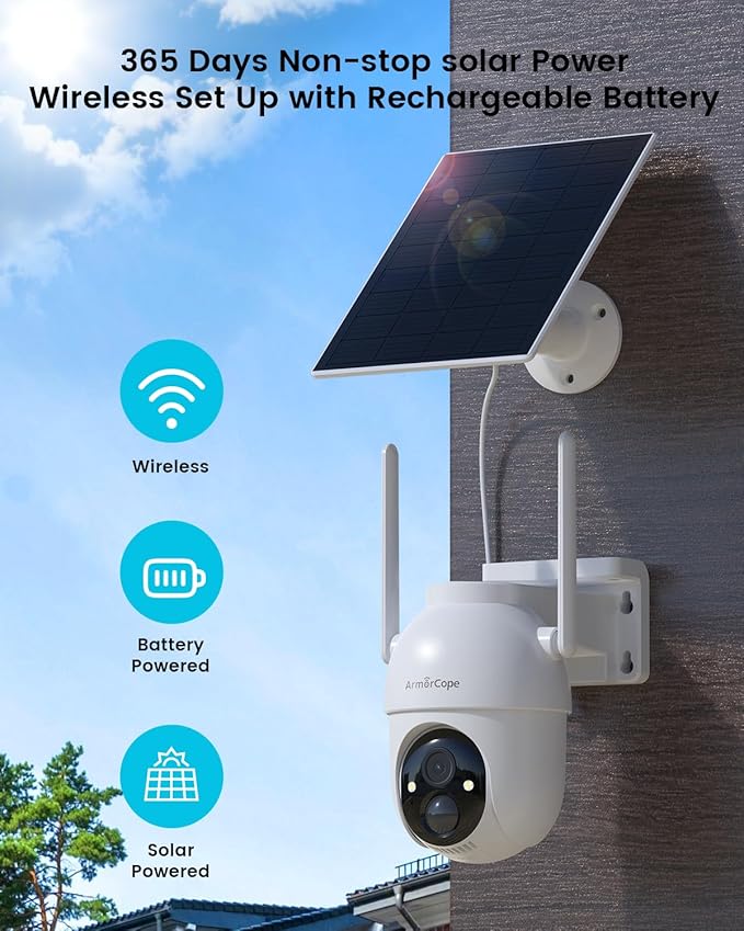 Armorcope Security Cameras Outdoor Wireless, 4 Cam-Kit, No Subscription - Image 2