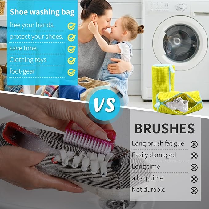 Shoe Washing Machine Bag: Laundry Shoe Bag - Image 3