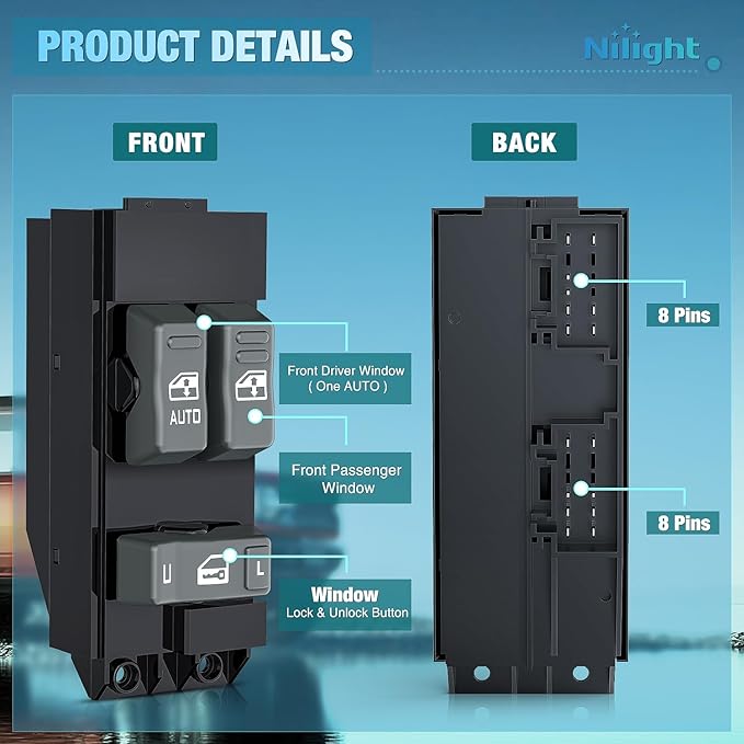 Nilight Power Master Window Switch Compatible - Image 3