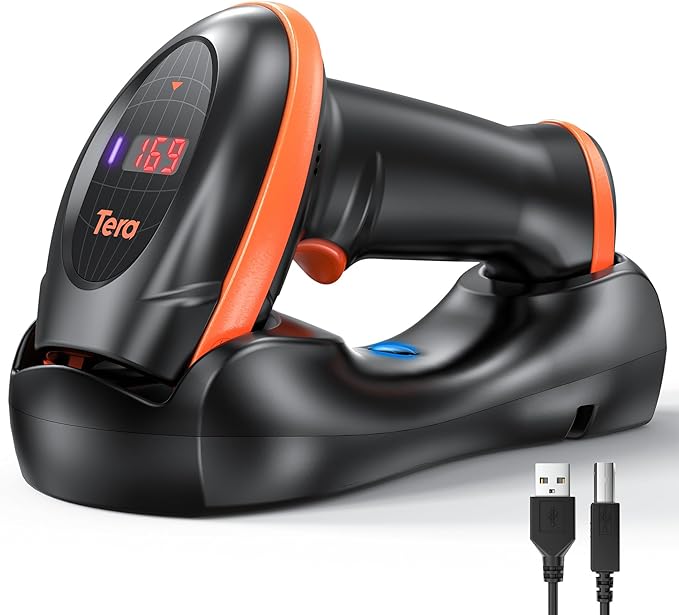 Tera Pro Series Wireless 1D 2D QR Barcode Scanner by Tera