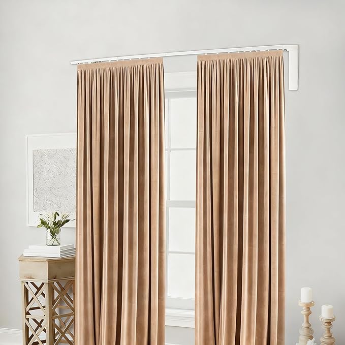 Lemoeyes Electric Curtain Track, Retractable Motorized Curtains Rod within 7.2ft - Image 4