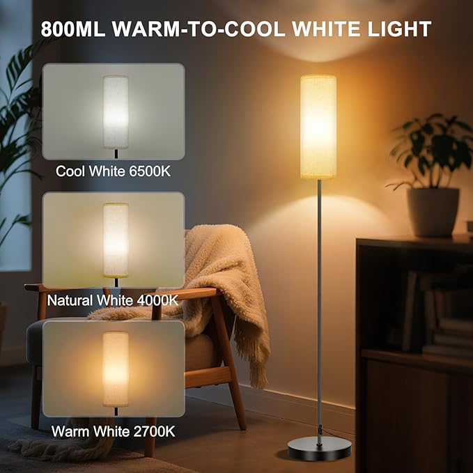 FRIDEKO HOME Floor Lamp, Color Changing Ambient Lighting - Image 3