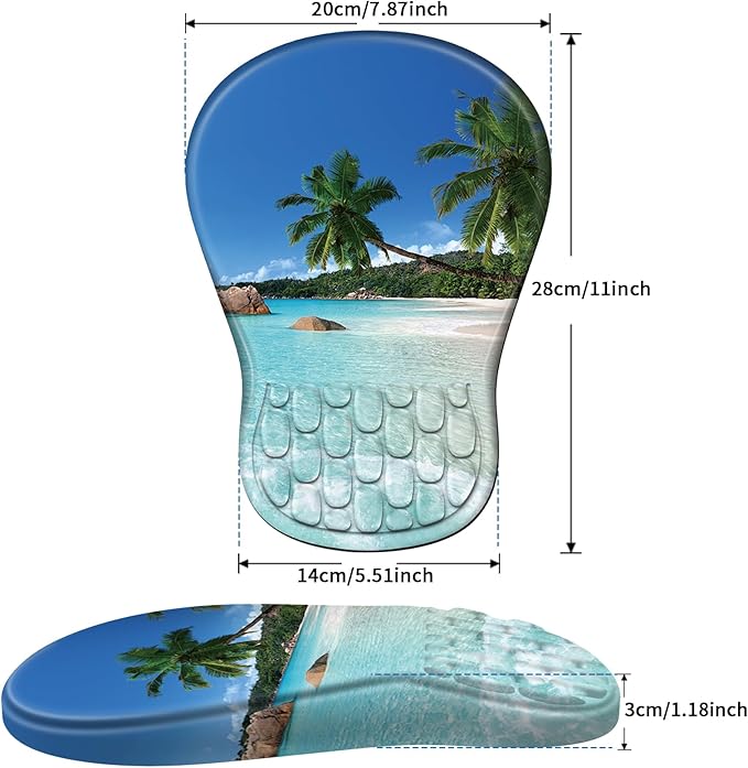 YIWEI Ergonomic Mouse Pad with Wrist Rest - Image 6