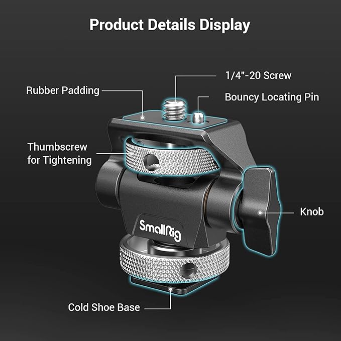 SmallRig Field Monitor Mount Holder Swivel and Tilt Adjustable - Image 2