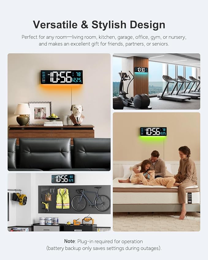 Digital Wall Clock, Wall Clock - Image 7