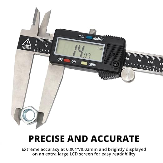 NEIKO 01409A 12” Electronic Digital Caliper | Extra Large Display | 0-12 Inches - Image 2