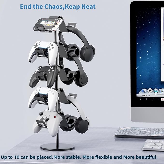 Qpfctwil Controller Stand, 5 Tier Controller Headphone Holder - Image 5