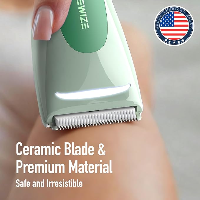 BAREWIZE Bikini Trimmer for Women, Electric Shaver for Women | LED Light - Image 5