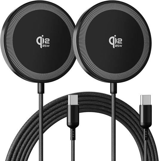 25W Magnetic Wireless Charging Pad: Qi2.2 Qi2 MagSafe Fast Charger by HANDY-GAD