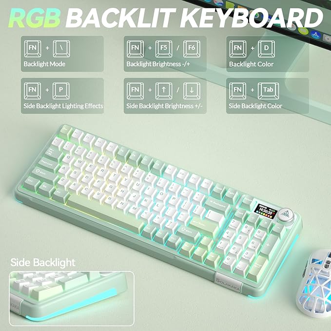 SOLAKAKA A99 Pro Wireless Mechanical Keyboard - Image 8
