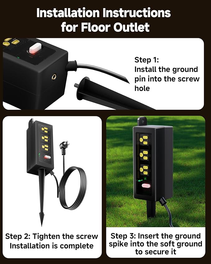 IP66 Outdoor Power Strip Waterproof, Iwister Heavy Duty Surge Protector - Image 9