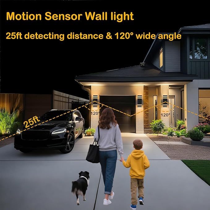 iYogaled Motion Sensor Outdoor Wall Lights - Image 5