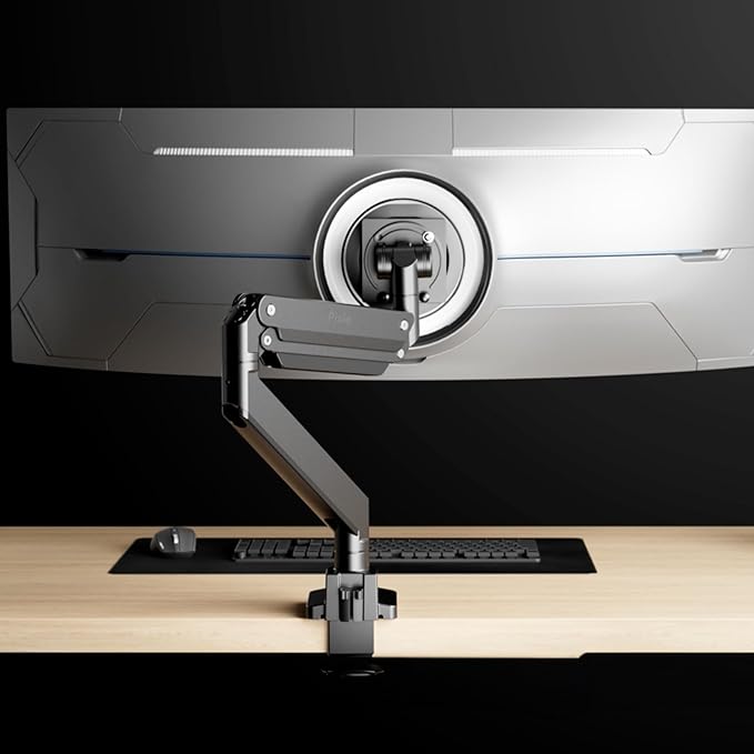 Pixio PS2S Titan Black Ultrawide Mega Heavy-Duty Premium Single Monitor Arm - Image 8