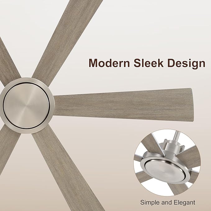 WINGBO 60 Inch Ceiling Fan without Light - Image 7