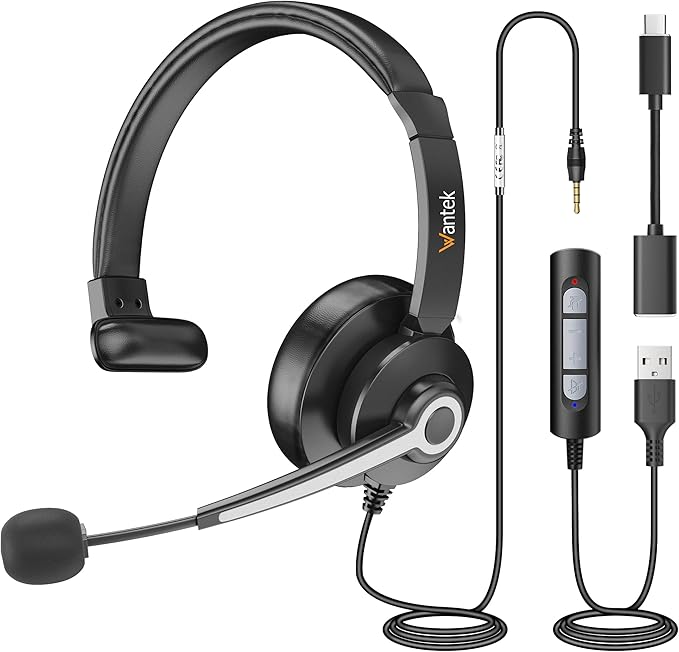 Wantek USB & 3.5mm Headset by Wantek