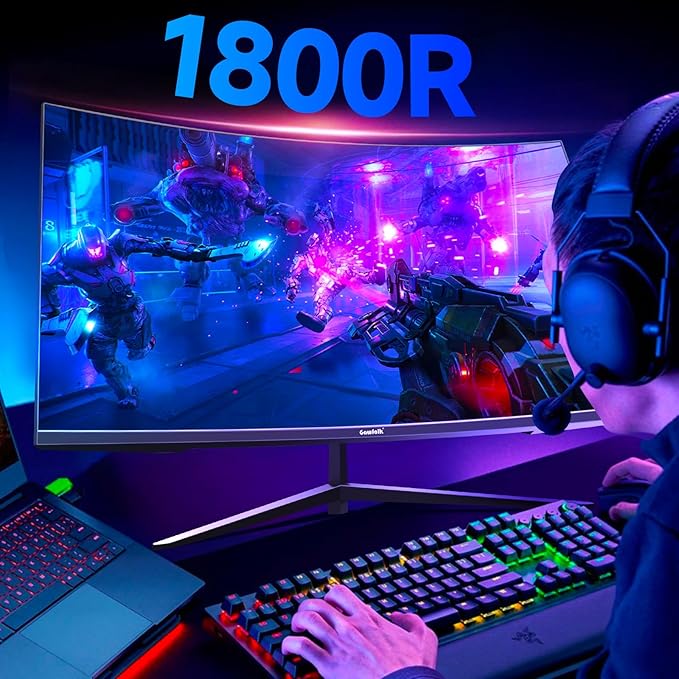 Gawfolk 32 inch Gaming Monitor 1800R Curved Computer Monitors 165HZ / 180HZ PC - Image 3