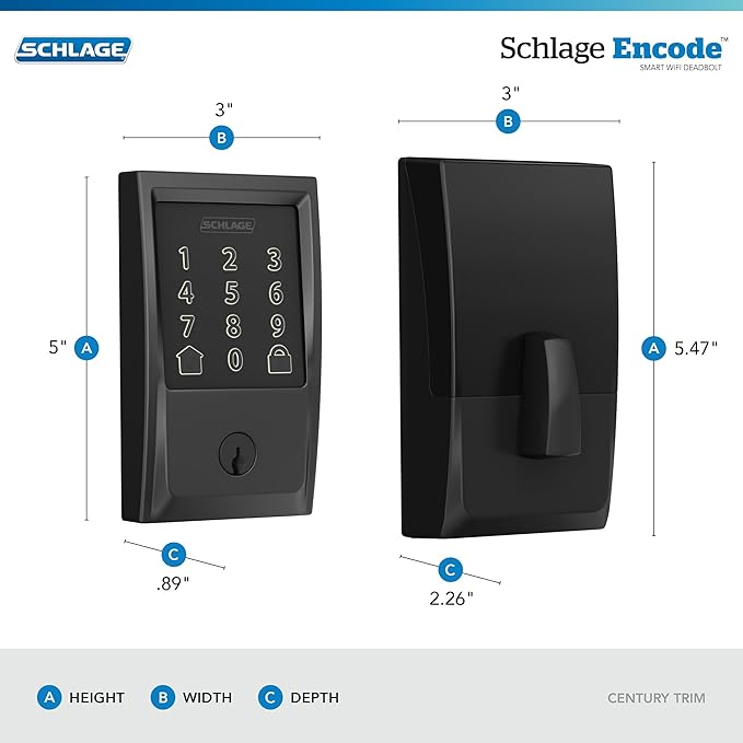 Schlage Encode Smart WiFi Deadbolt Lock - Image 3